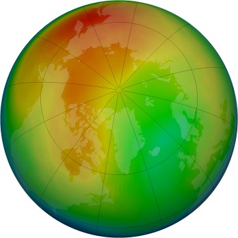 Arctic ozone map for 1983-02